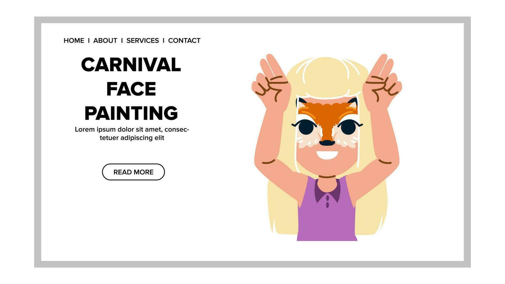 pintar carnaval cara pintura vector