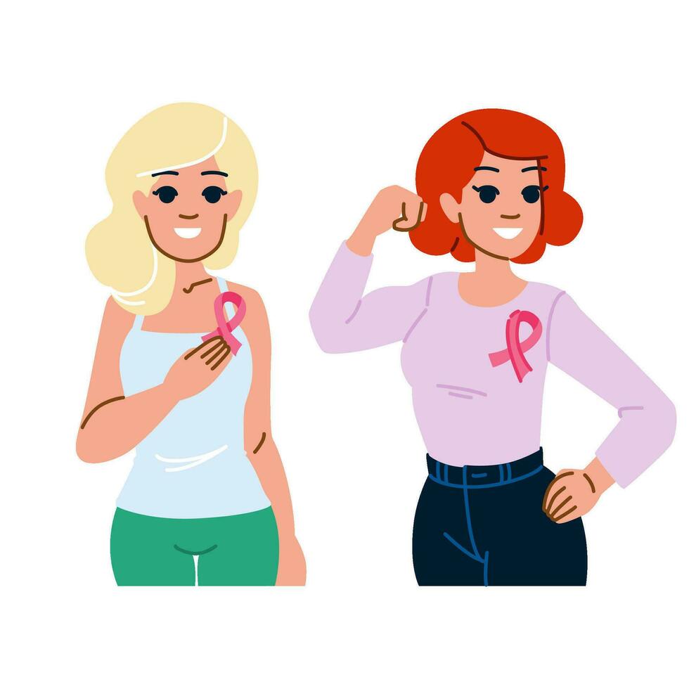 pink breast cancer vector