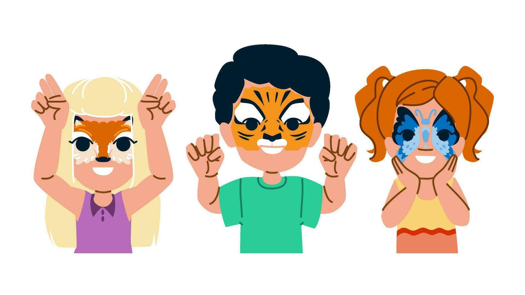 paint face painting vector 26115299 Vector Art at Vecteezy
