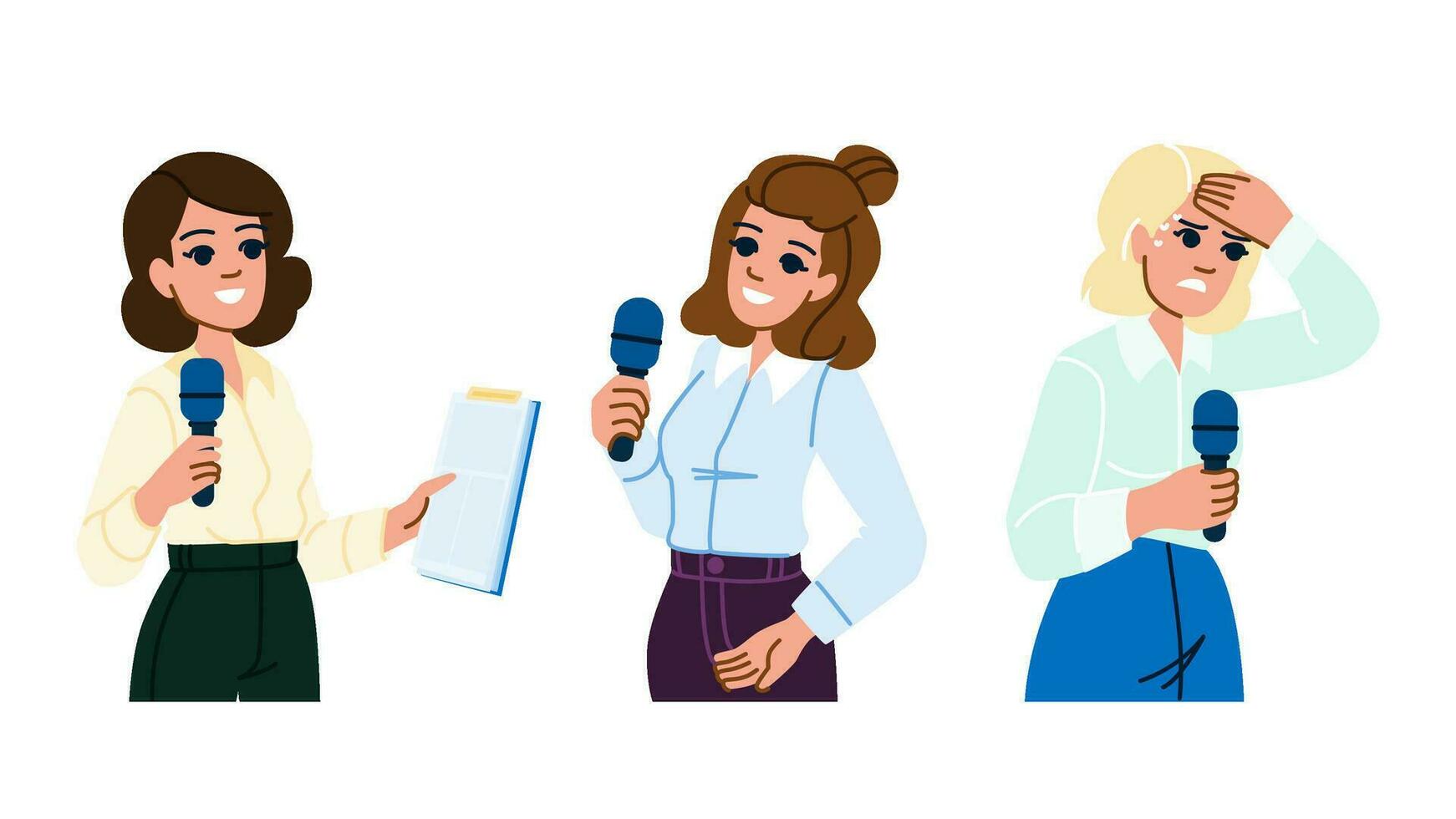 speaker public speaking woman vector