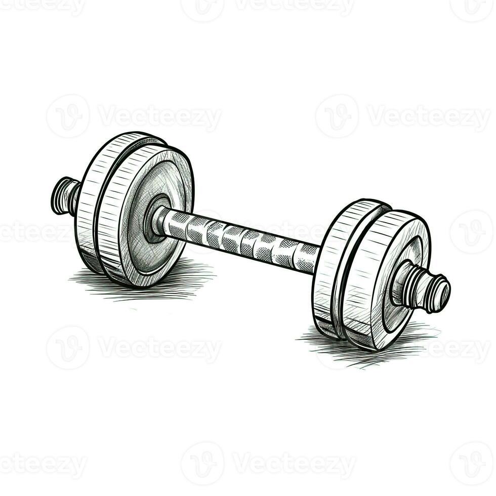 exercise dumbbell fitness ai generated photo