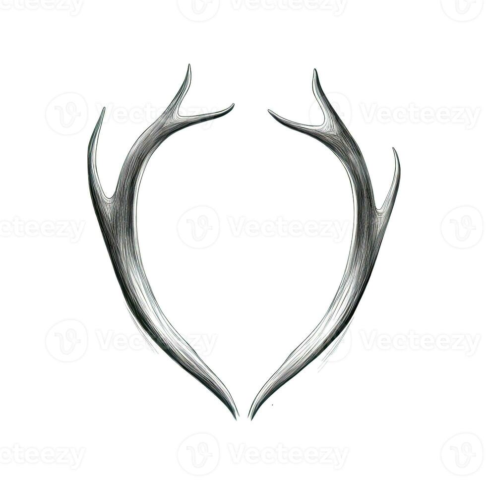 stag deer horn ai generated photo