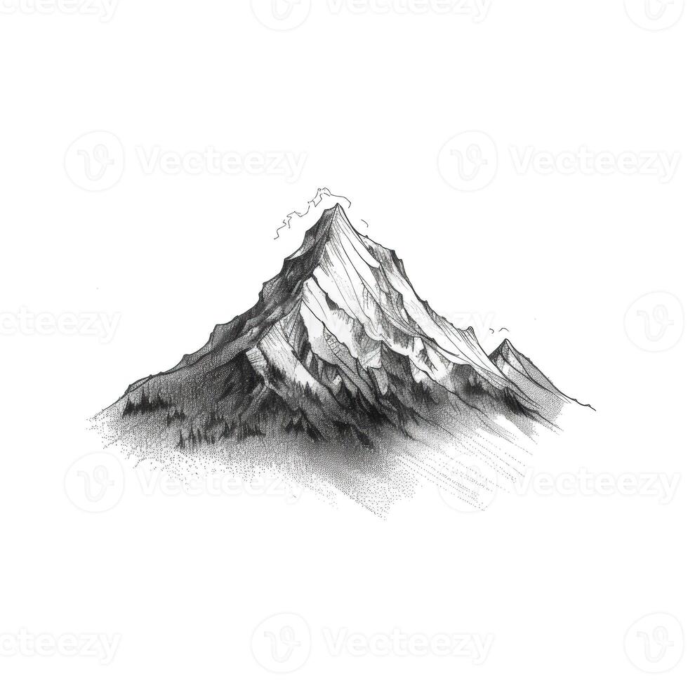 peak mountain aesthetic photo