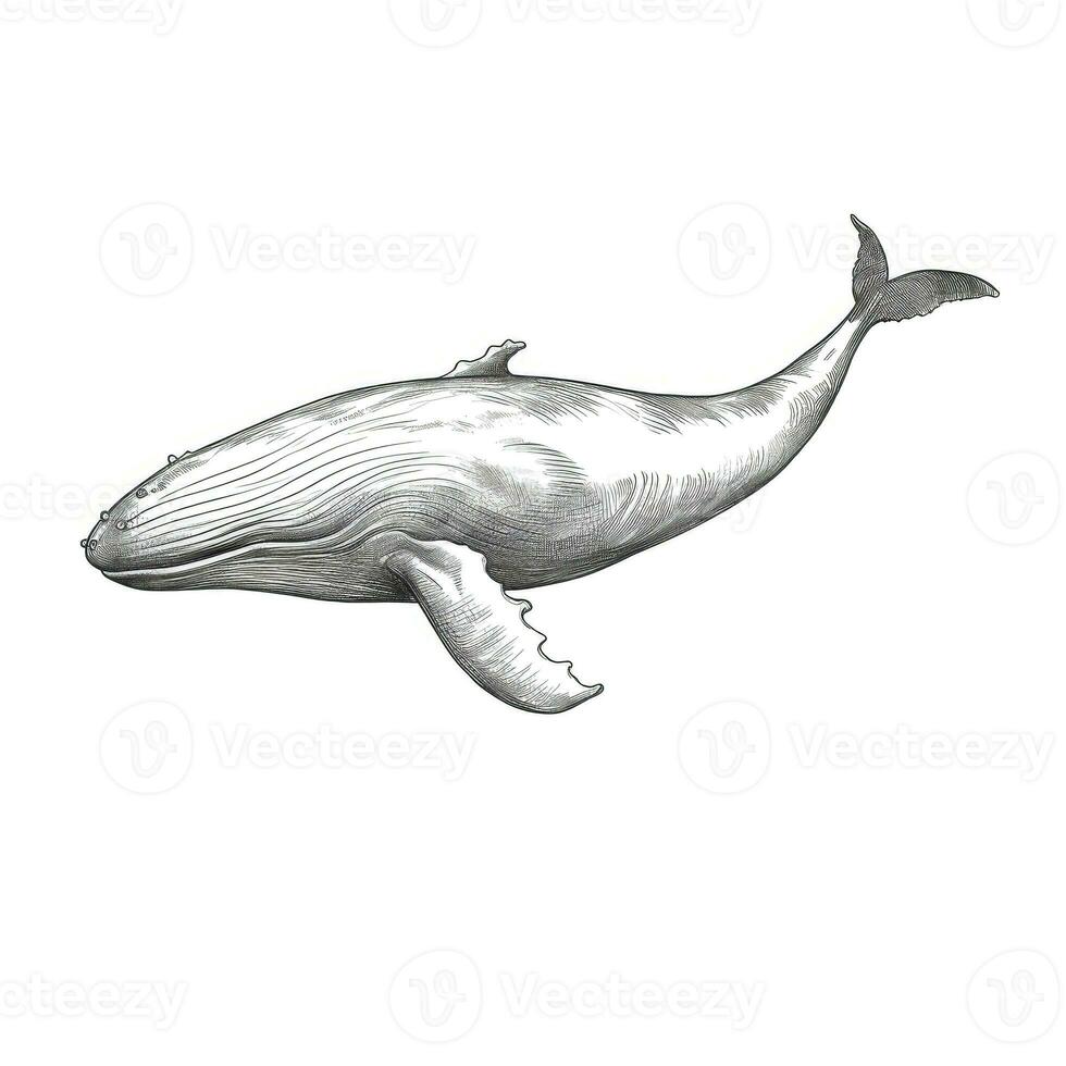 blue whale ai generated photo