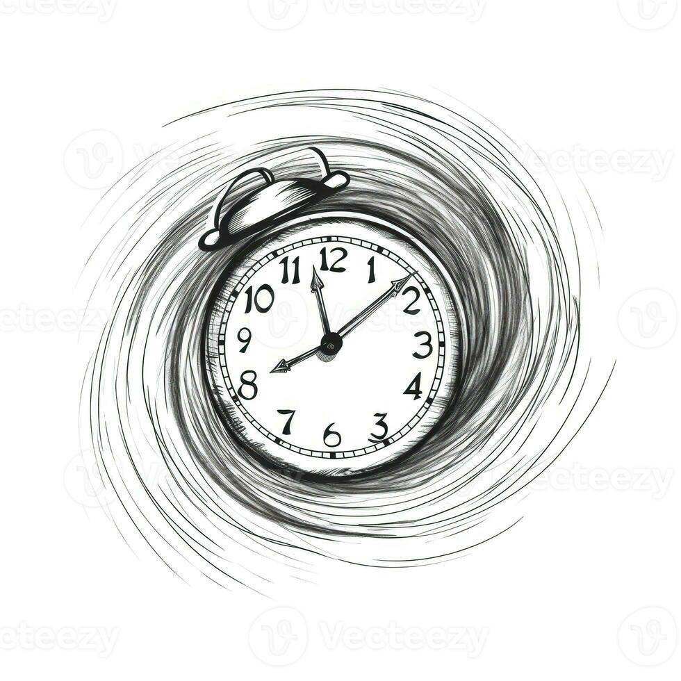 clock clock ai generated photo