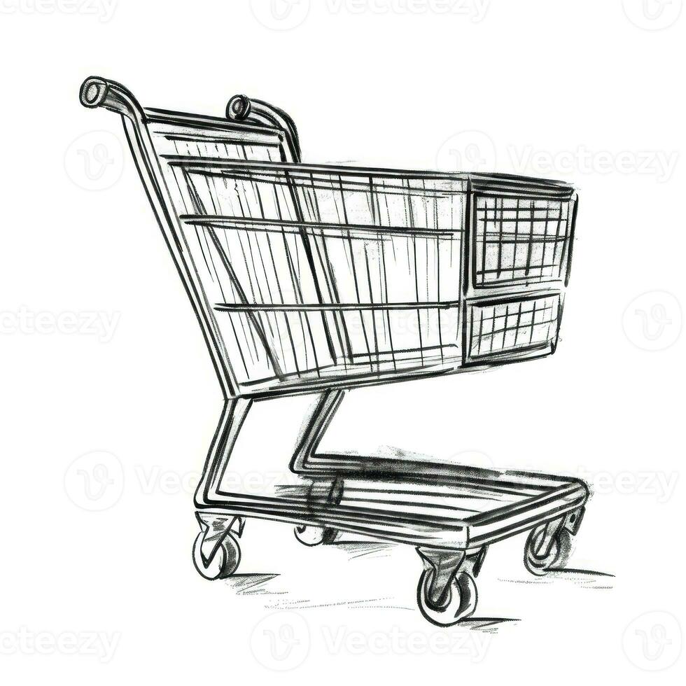 icon shopping cart ai generated photo
