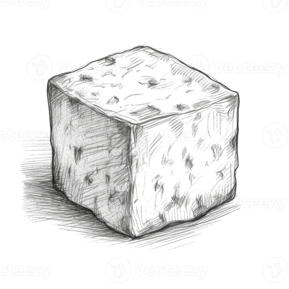cube feta cheese photo