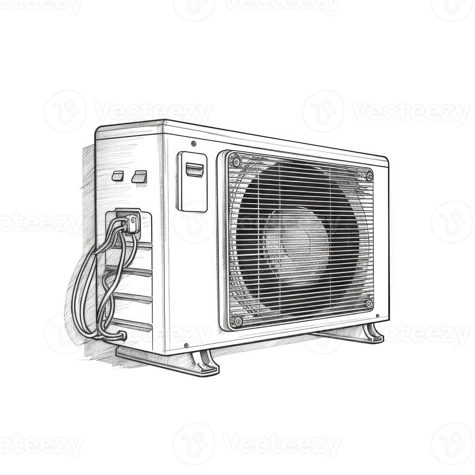 room Air Conditiong ai generated photo