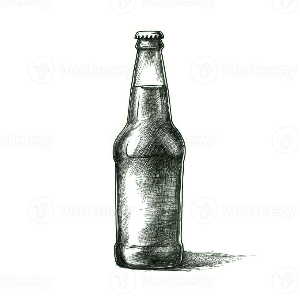 alcohol beer bottle ai generated photo