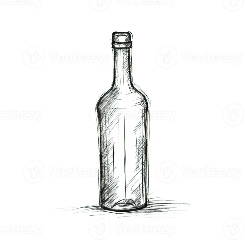 alcohol wine bottle ai generated photo