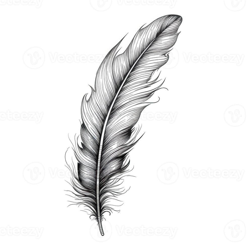 bird feather ai generated photo