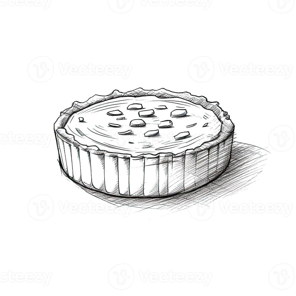 circle Pie ai generated photo