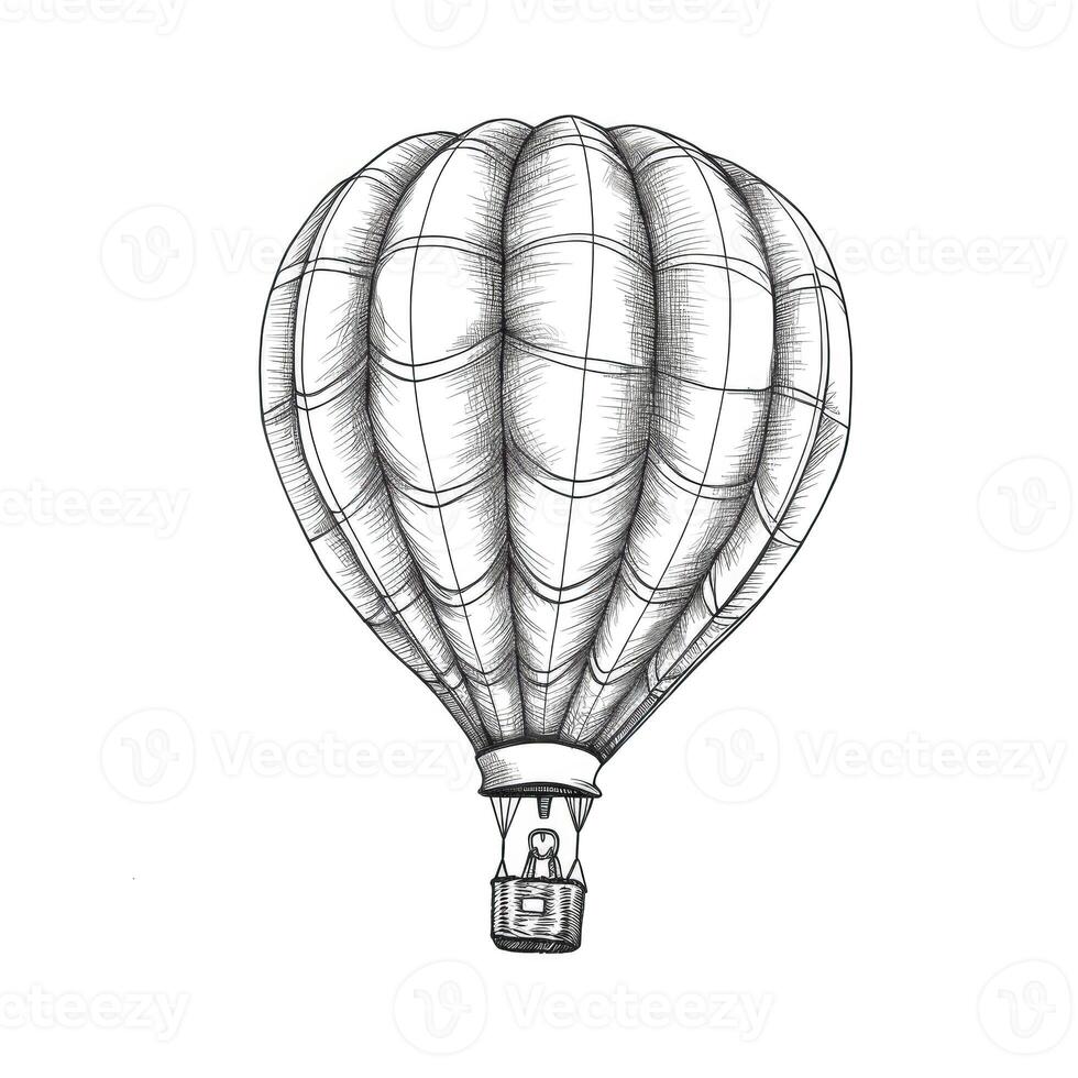 travel hot air balloon ai generated photo