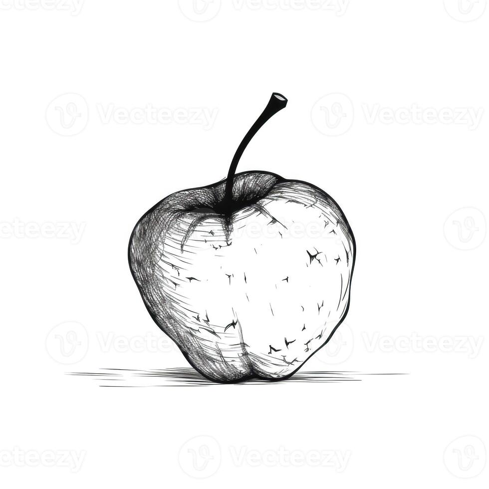 old rotten apple photo