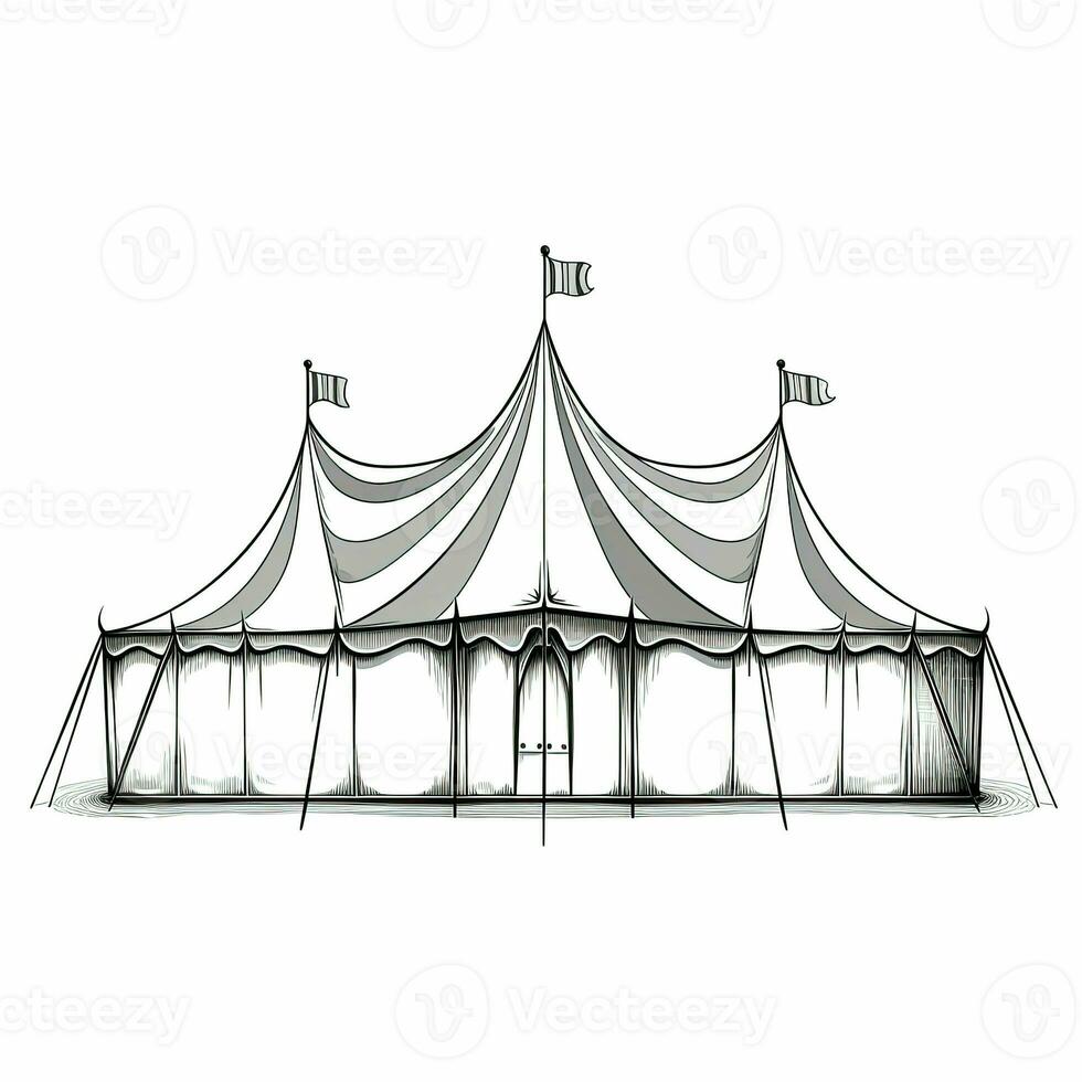 show circus tent ai generated photo