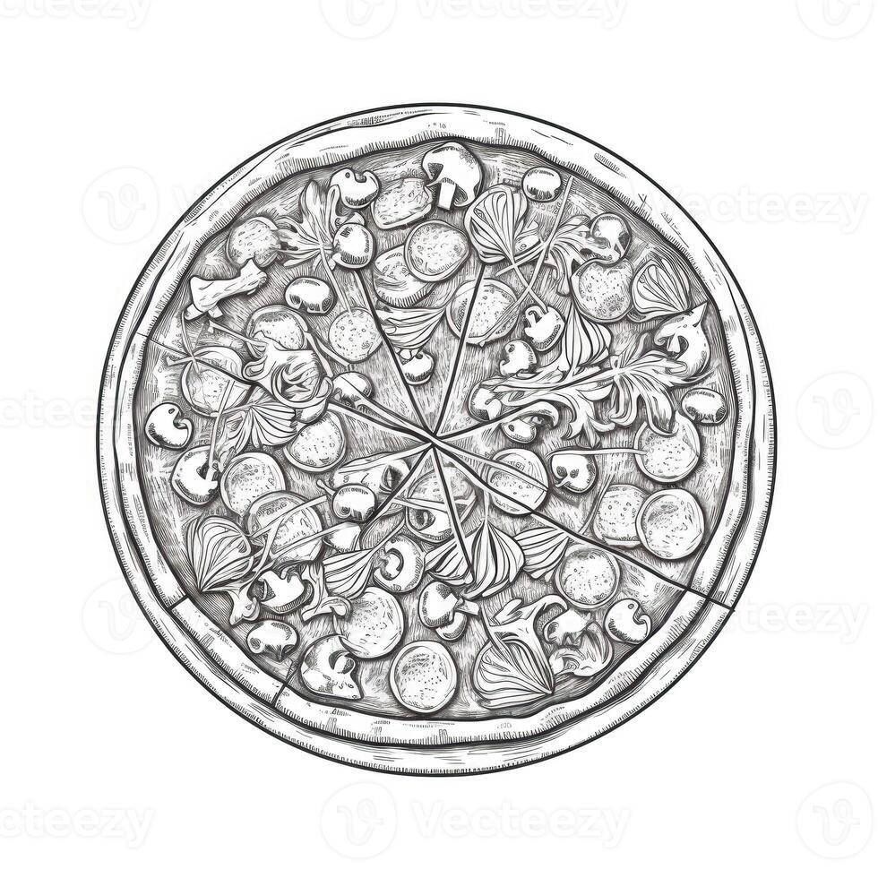 backg round pizza photo