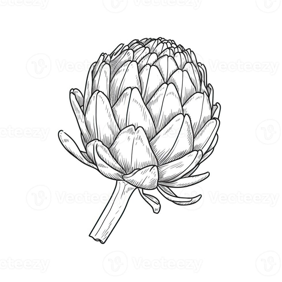 globe artichoke ai generated photo