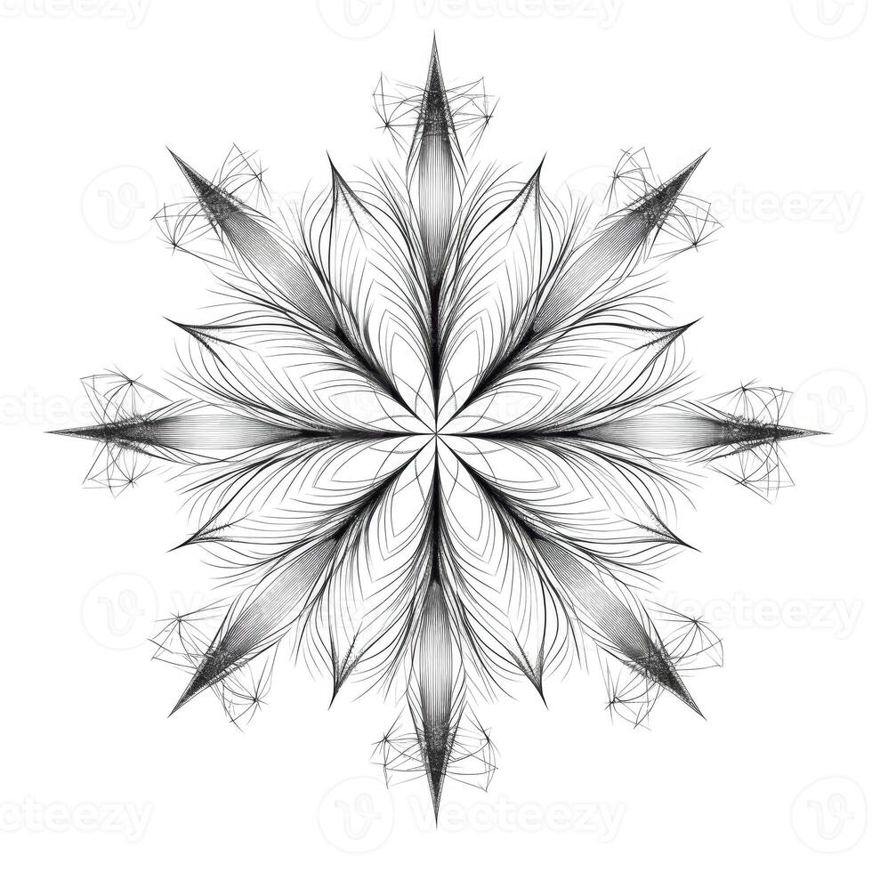 flake snowflake ai generated photo