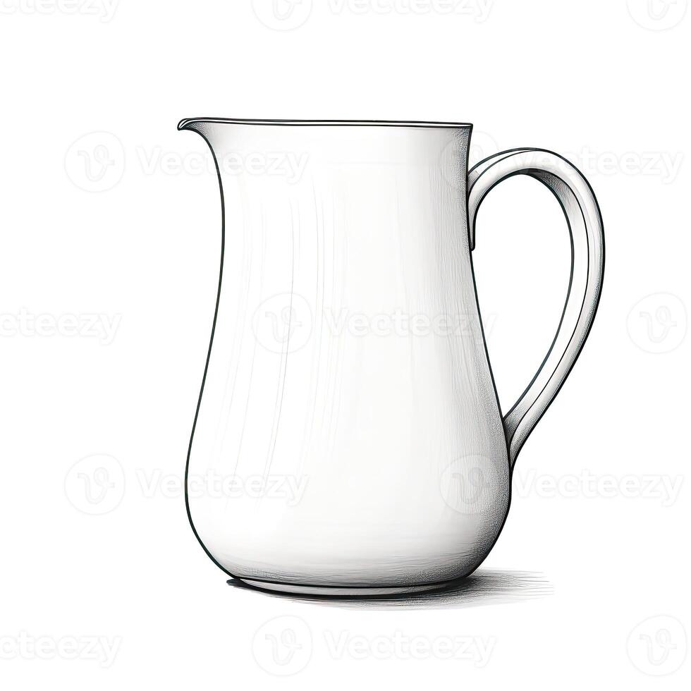 pitcher milk jug ai generated photo