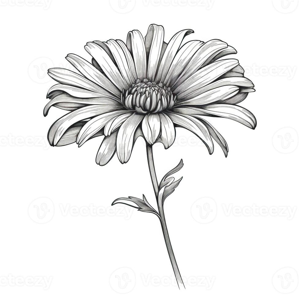 floral Aster flower photo