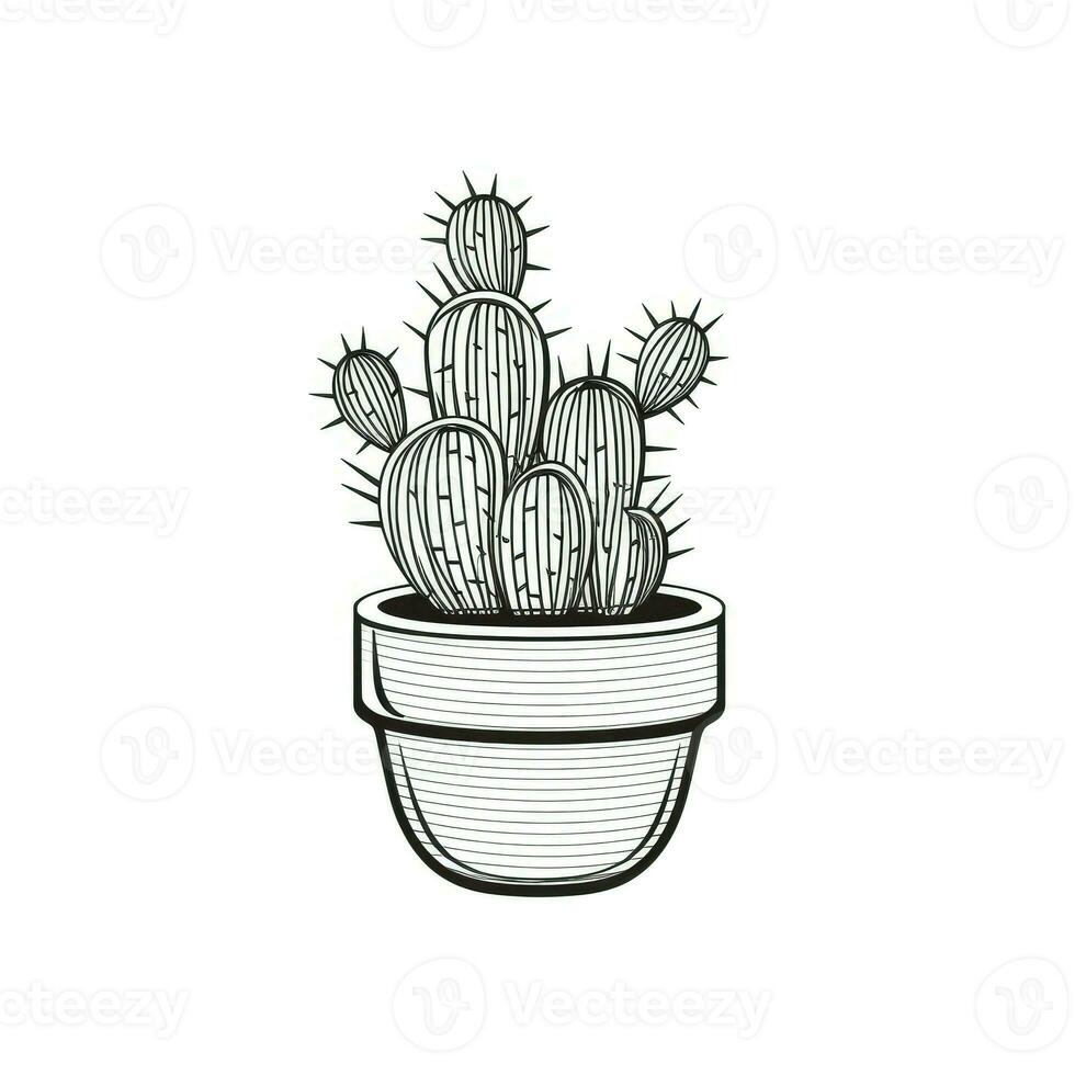 planta cactus ai generado foto