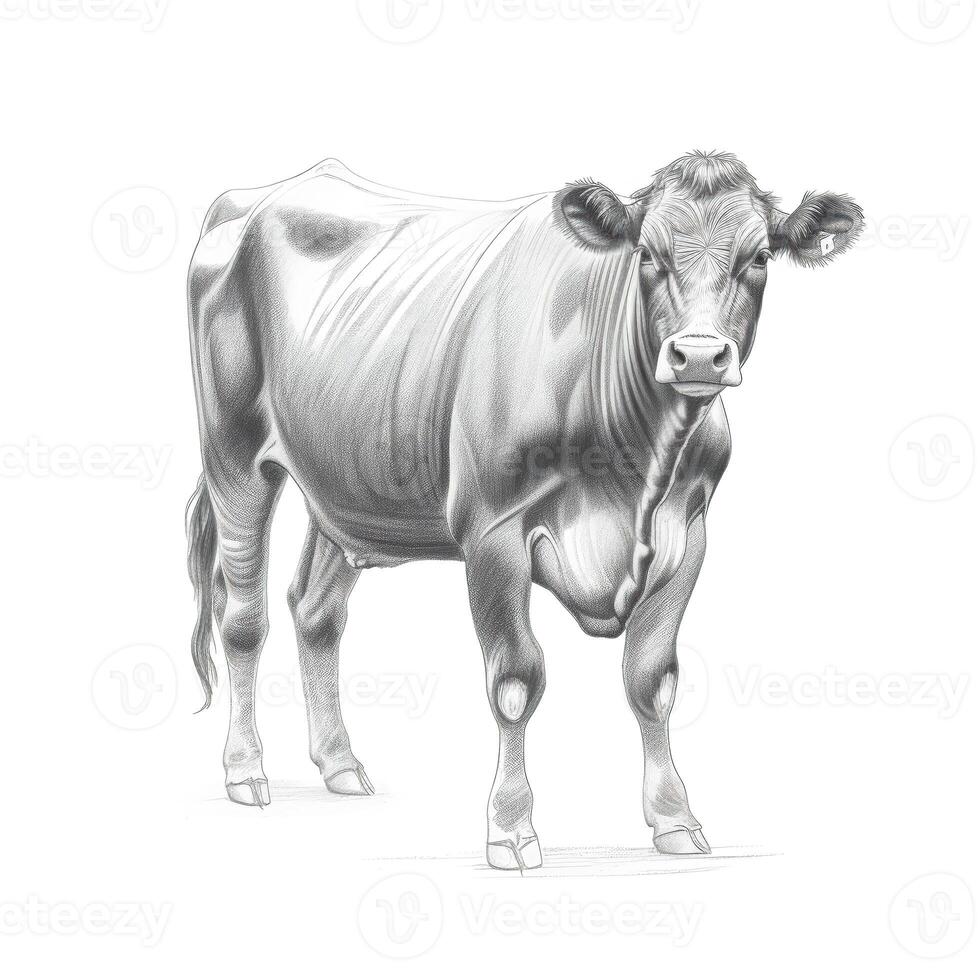 farm Breeding cow ai generated photo