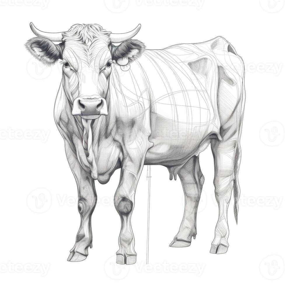 cattle Breeding cow ai generated photo