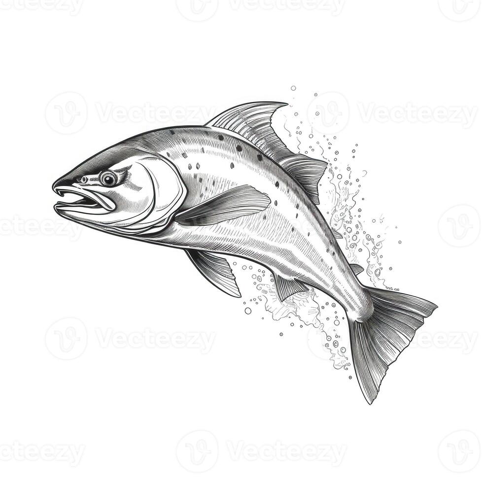 fish salmon aesthetic photo