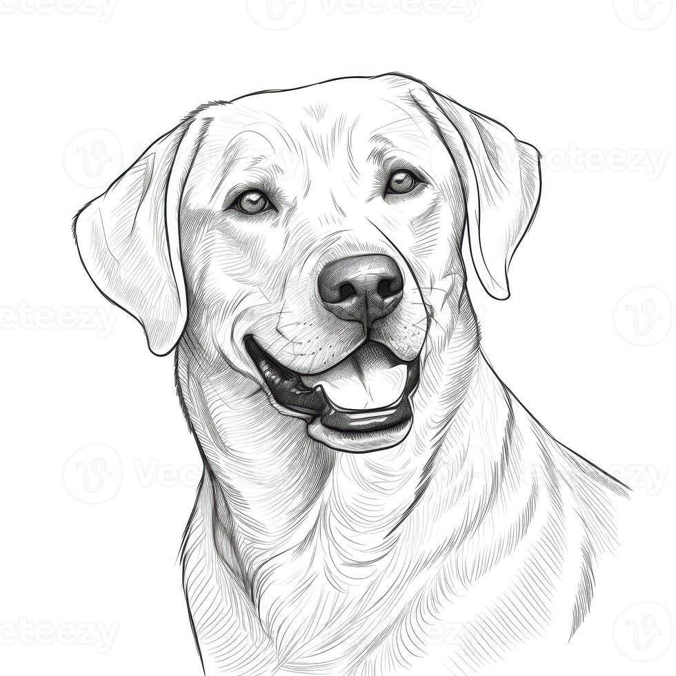 lab Labrador Retriever Dog ai generated photo