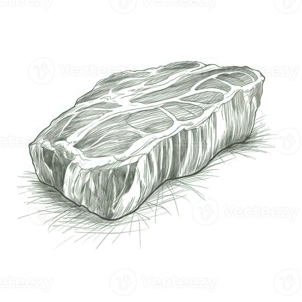 sirloin Steak meat ai generated photo