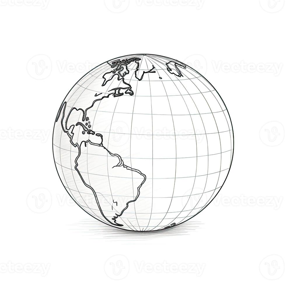 icon globe ai generated photo