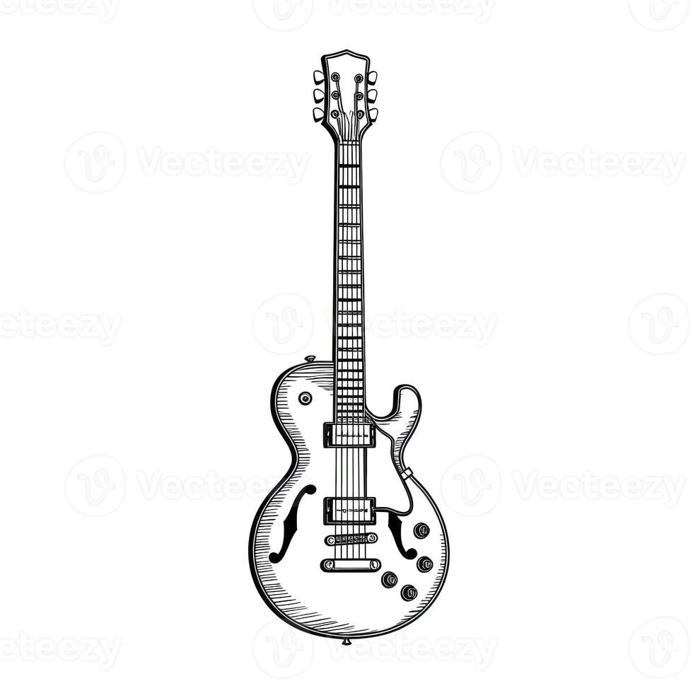 icon guitar ai generated photo