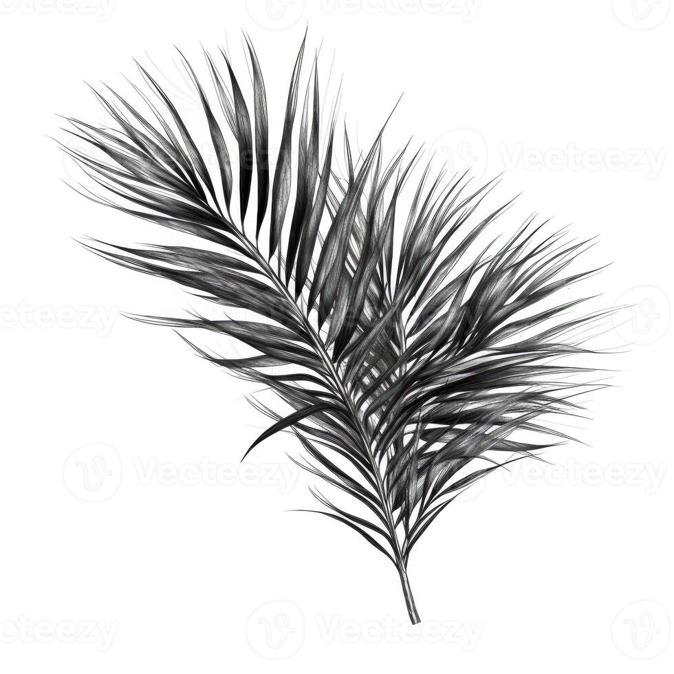 tree date palm leaves photo