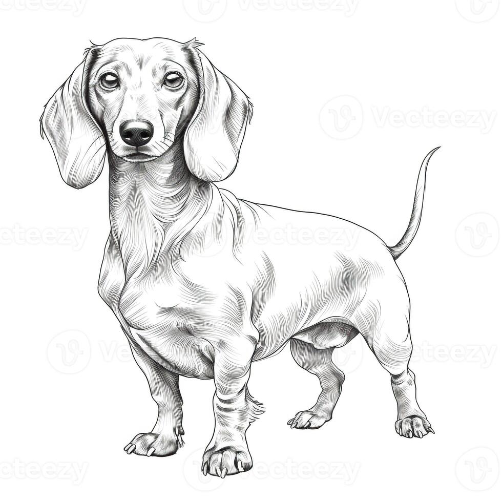 puppy Dachshund Dog ai generated photo