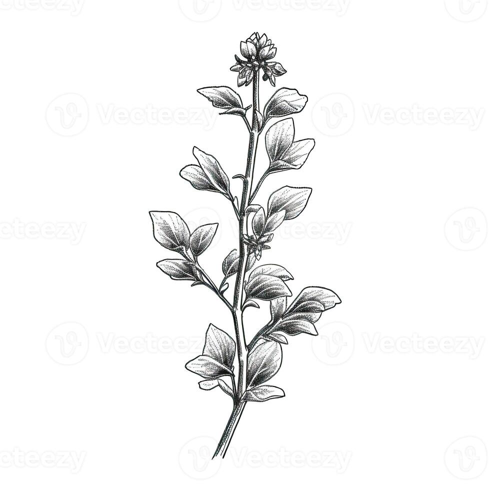 leaves Marjoram aesthetic photo
