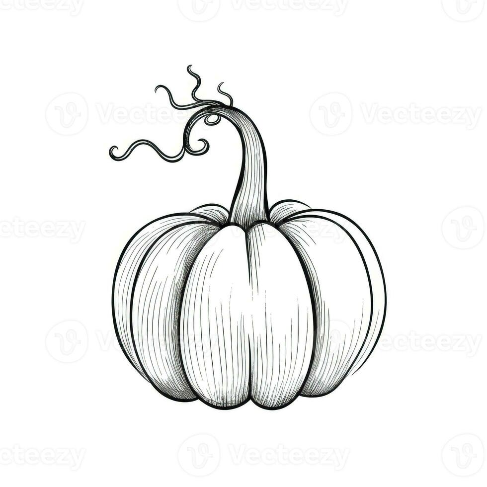 autumn pumpkin ai generated photo