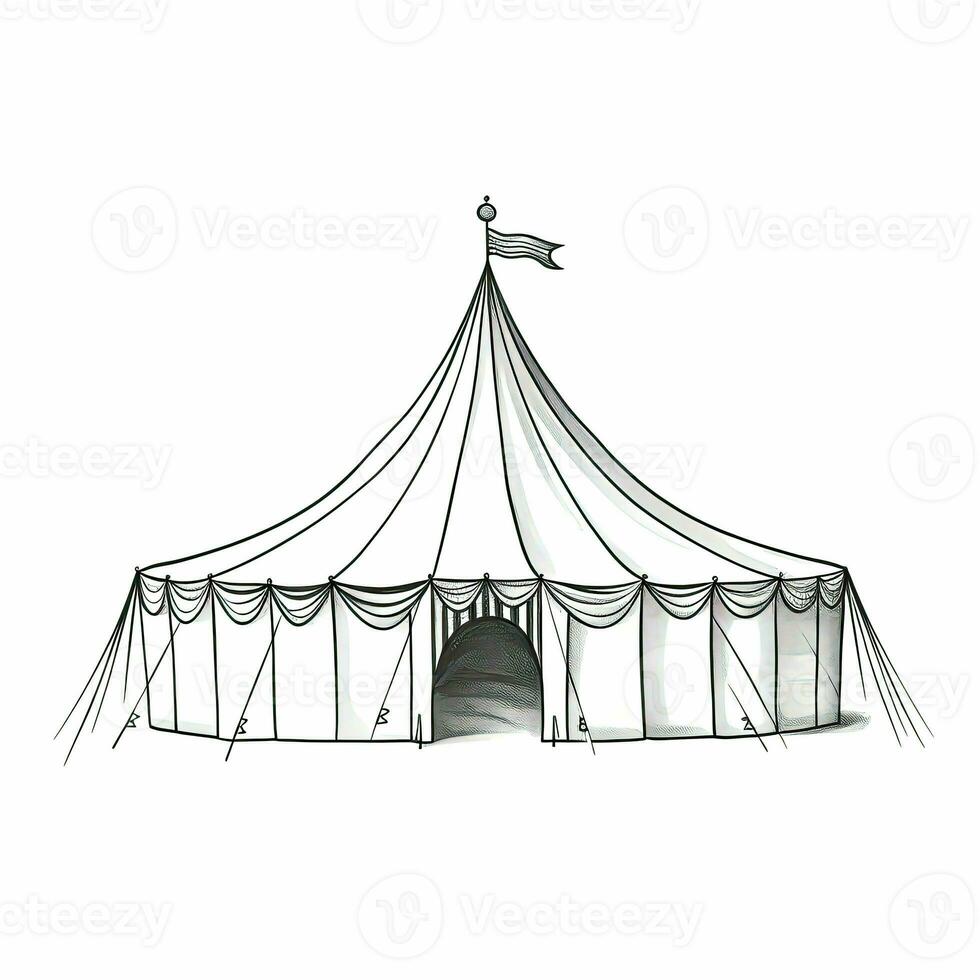 funfair circus tent ai generated photo