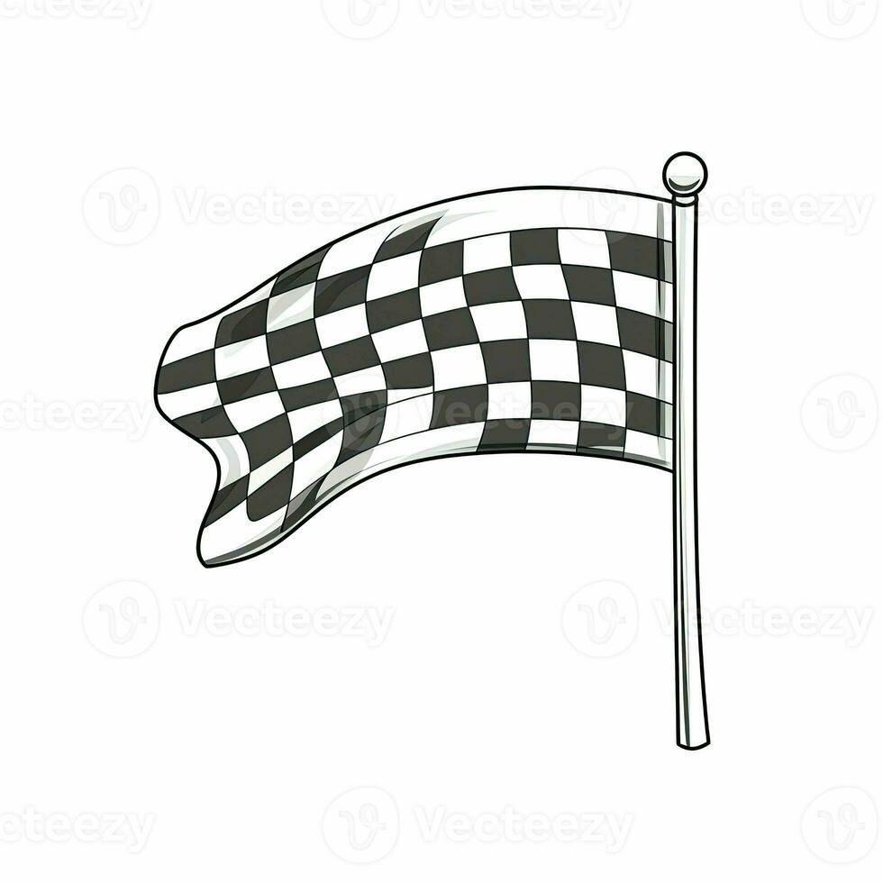race racing flag ai generated photo