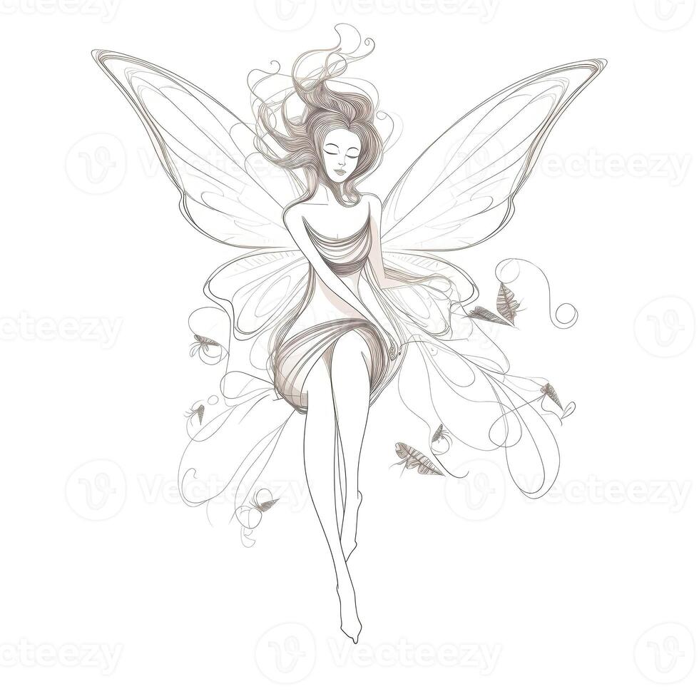 design whimsical fairy ai generated photo