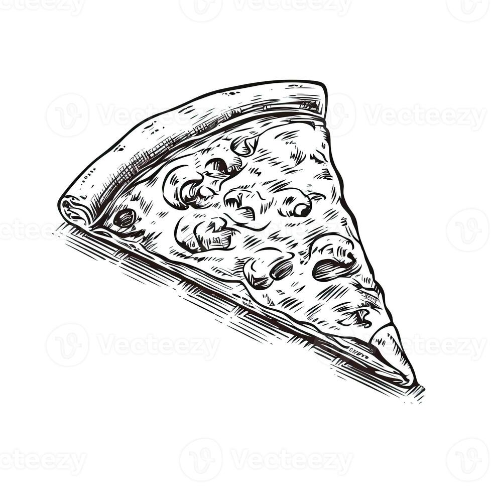 cheese pizza slice ai generated photo