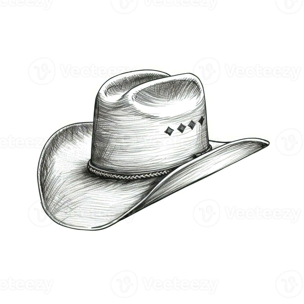 country Cowboy hat ai generated photo