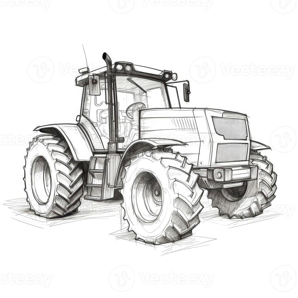 field tractor aesthetic photo