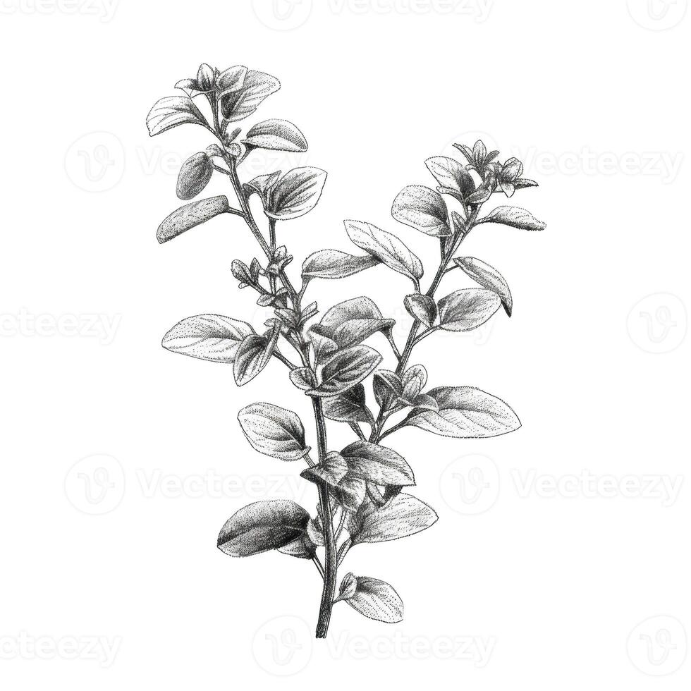 marjoram oregano ai generated photo