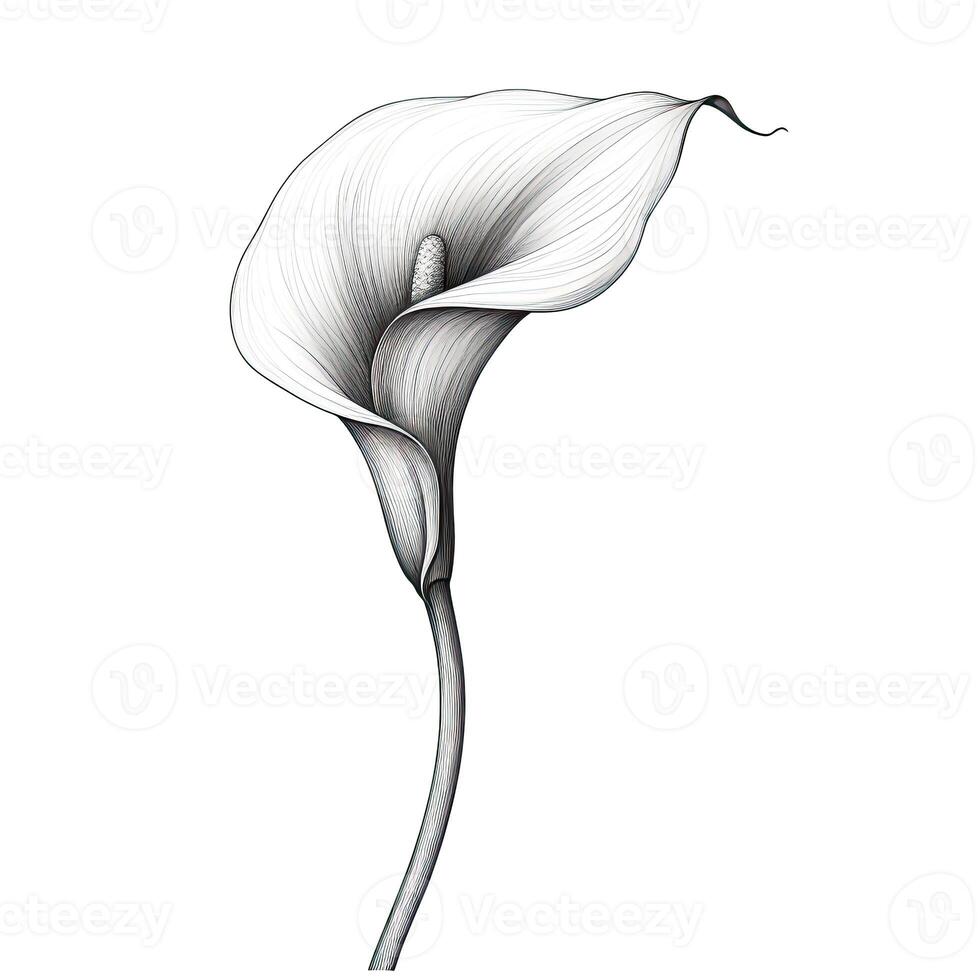 floral Calla Lily flower photo