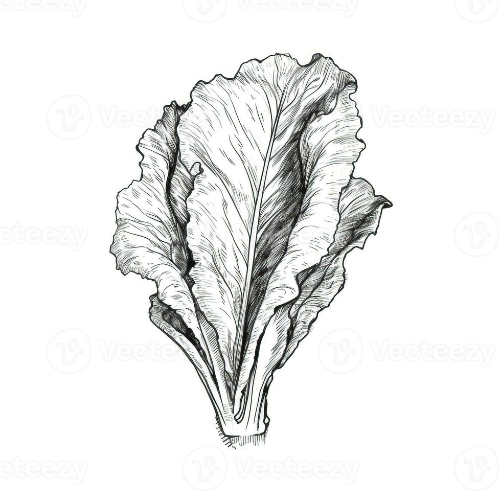 vegetal lechuga ai generado foto