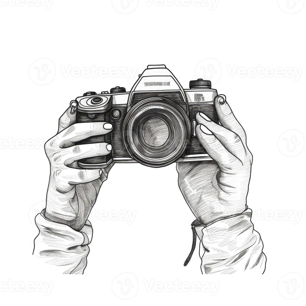 photo pair of hands holding a camera