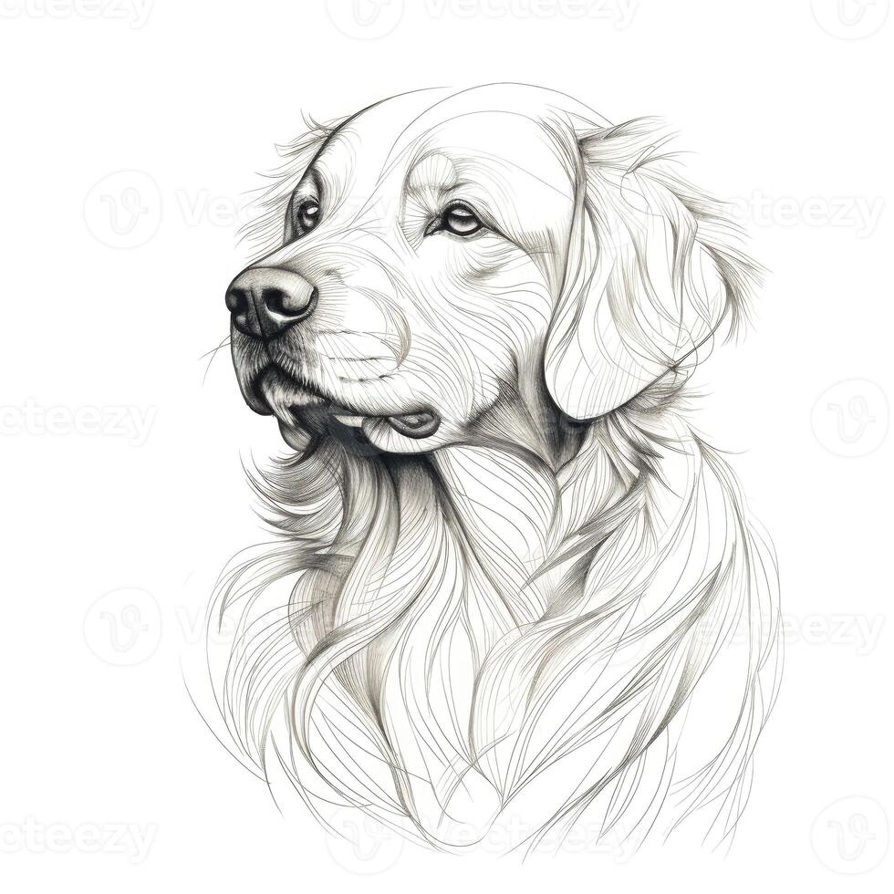 sit Golden Retriever Dog photo