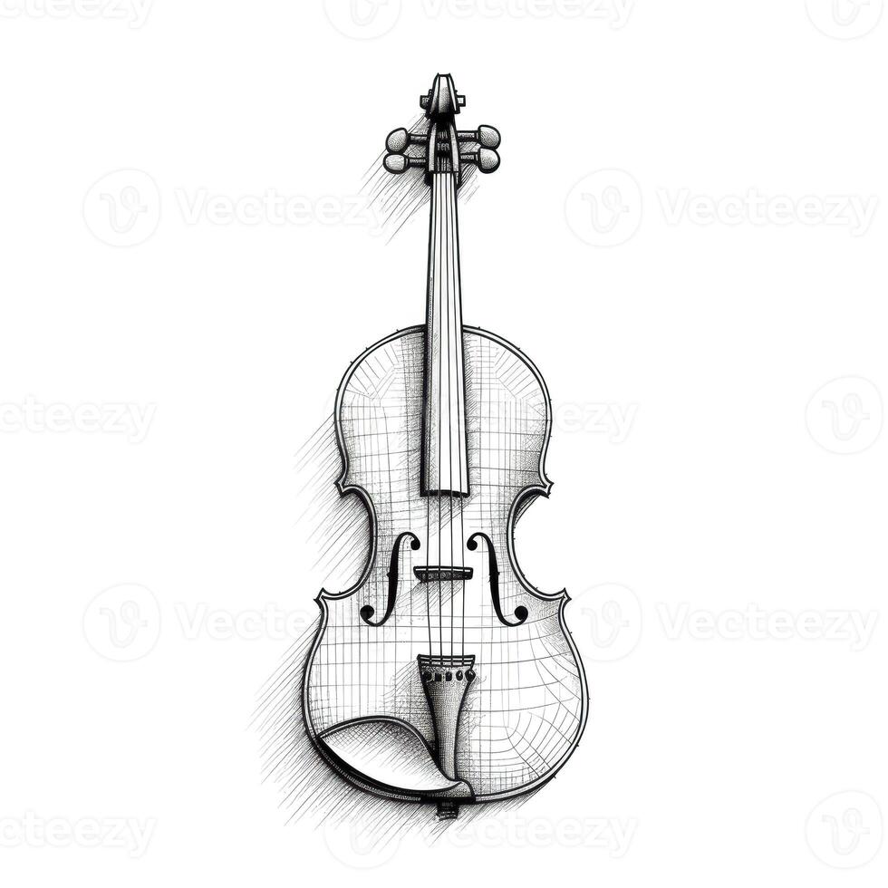 classic violin ai generated photo