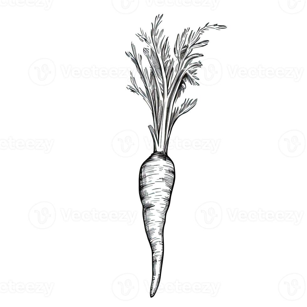 fresh carrot ai generated photo