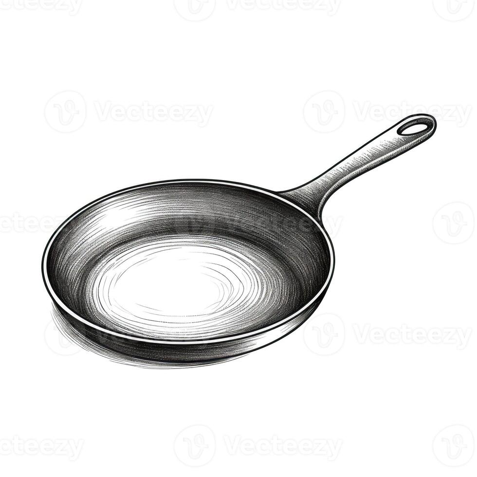 food Cast Iron Skillet ai generated photo